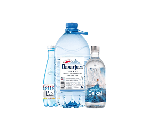 Вода 0.25л - 10л