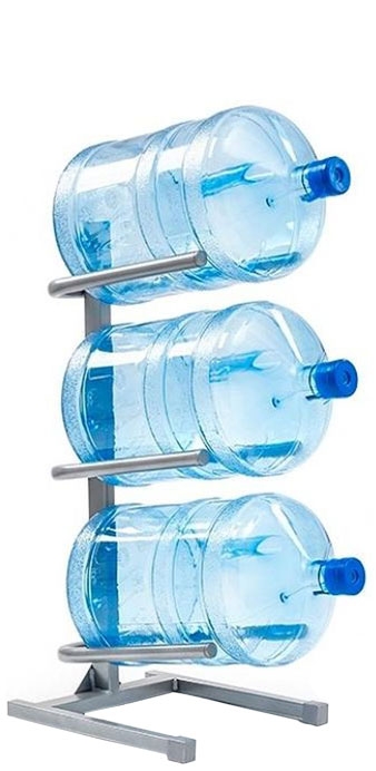 Подставка “A.E.L.” на 3 бутыли серая