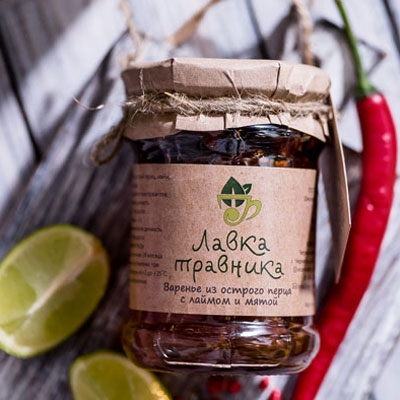 Варенье “Лавка Травника” Острый перец, Лайм, Мята 250мл