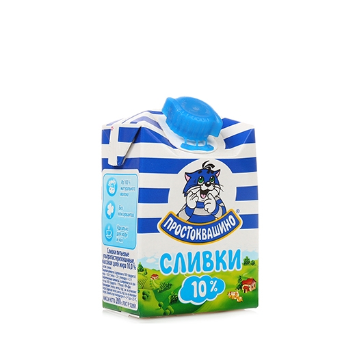 Сливки “Простоквашино” 10% 200мл