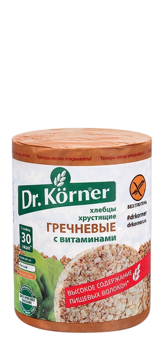 Хлебцы Dr.Korner “Гречневые с витаминами” 100 г