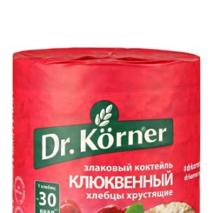 Хлебцы Dr.Korner "Злаковый коктейль клюквенный" 100 г
