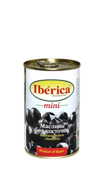 Маслины мини без косточек “Iberica” 300 г ж/б