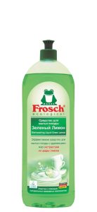 Средство для мытья посуды Frosch ("Фрош") зеленый лимон 1 л
