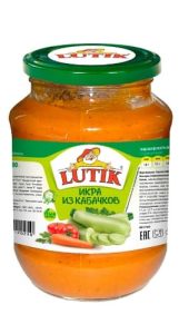 Икра из кабачков "Lutik" 480 г стекло
