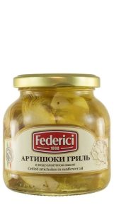 Артишоки гриль в подсолнечном масле "Federici" 280г