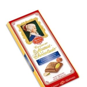 Шоколад "Reber Alpen Vollmilch" с пралине и фисташками 100 г