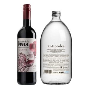 Набор вино б/а "Домен де ла Прад" Мерло/Шираз 0.75л и Antipodes