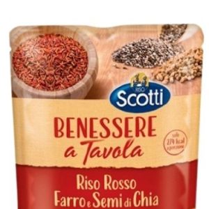 Riso Scotti Riso Rosso Farro e Semi di Chia “Рис красный с чиа” 250 г