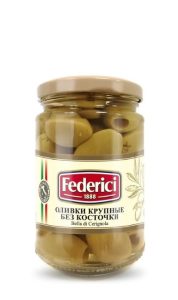 Оливки крупные без косточки "Federici" 300г