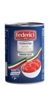 Томаты Federici целые в собственном соку 425мл