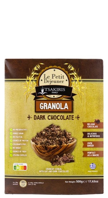 Гранола с темным шоколадом хрустящая “Le Petit Dejeuner” 500г