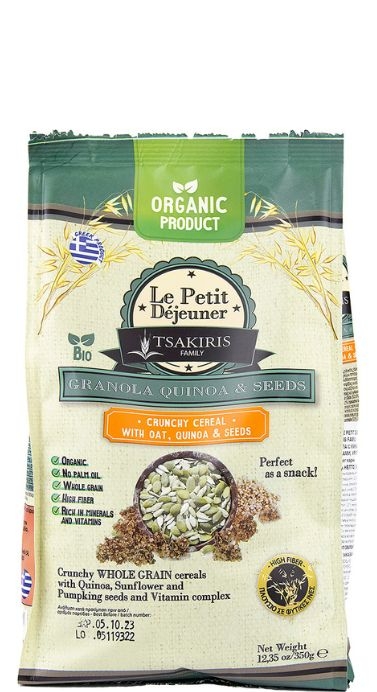 Гранола с киноа, злаками и семенами Bio “Le Petit Dejeuner” 350г