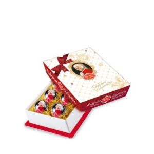 Конфеты из горького шоколада с марципаном “Reber” 120г