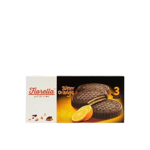 Вафли Fiorella с горьким шоколадом и апельсиновым кремом 60г