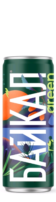 Лимонад – “Байкал Green” 0.33л