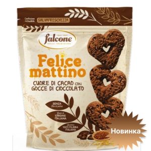 Печенье Falcone сдобное с какао и шоколадной крошкой 500г