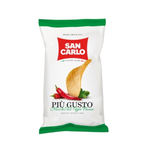 Чипсы картофельные San Carlo (“Сан Карло”) – мята-перец 150 г