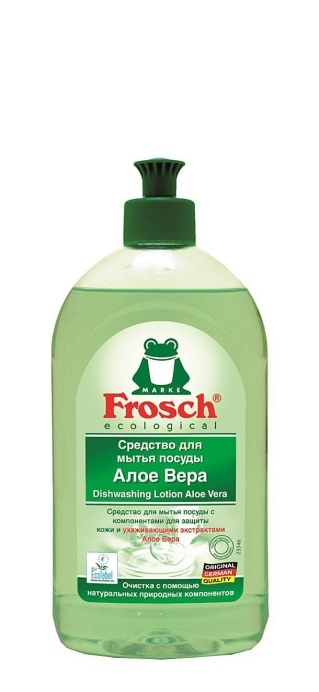 Средство для мытья посуды Frosch (“Фрош”) алоэ вера 0,5 л