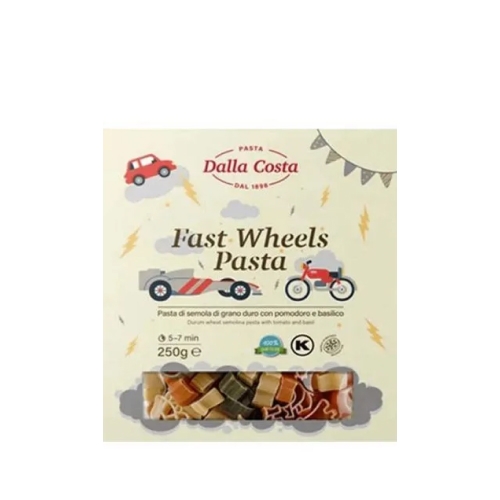 Макаронные изделия Dalla Costa “Гонки” со шпинатом и томатами 250г