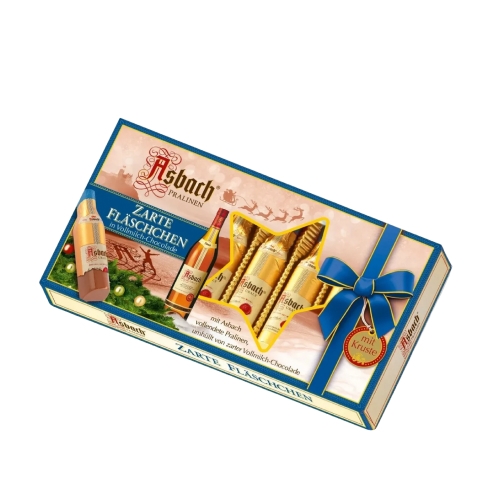 Конфеты из молочного шоколада Asbach Zarte Flaschchen 100г