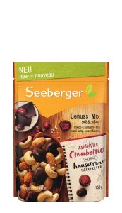Смесь из кешью, клюквы в шок., слад. и сол. миндаля Seeberger 150г