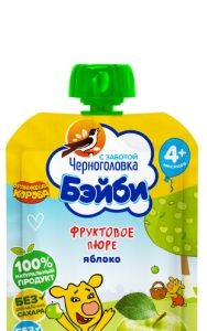 Пюре детское Черноголовка Бэйби яблоко 85г