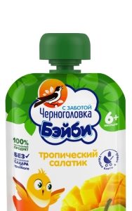 Пюре детское Черноголовка Бэйби "Тропический микс" 85г