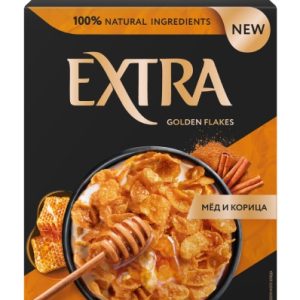 Готовый завтрак Extra Golden хлопья с мёдом и корицей 250 г