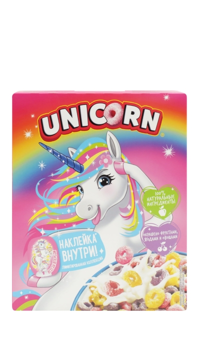 Готовый завтрак KELLOGG’S Unicorn Радужные колечки 195 г