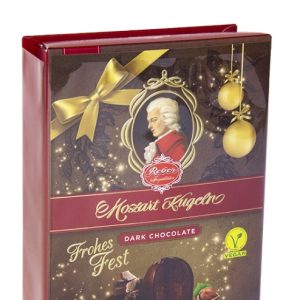 Конфеты Reber из темного шоколада "Mozart Kugeln" с нг открыткой 120г