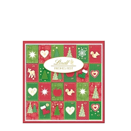 Адвент-календарь с конфетами “Веселого Рождества” Lindt (Линдт) 115г