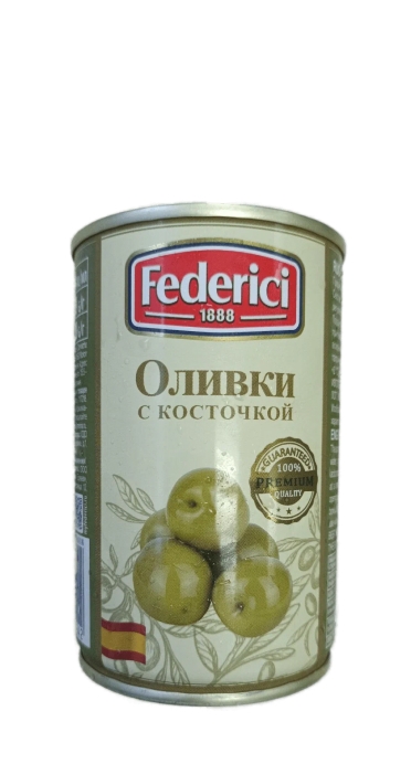 Оливки с косточкой Federici (Федеричи) 300г
