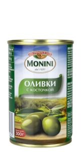 Оливки с косточкой Monini (Монини) 300г