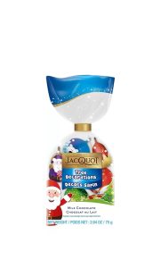 Ассорти из шоколадных елочных игрушек JACQUOT (6 шт в упак.) 75г