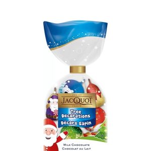 Ассорти из шоколадных елочных игрушек JACQUOT (6 шт в упак.) 75г